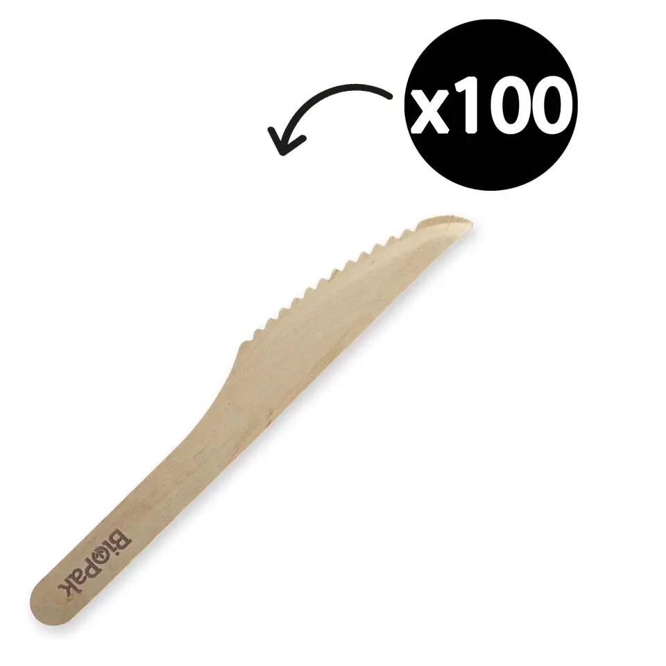 WOODEN KNIVES PACK OF 100