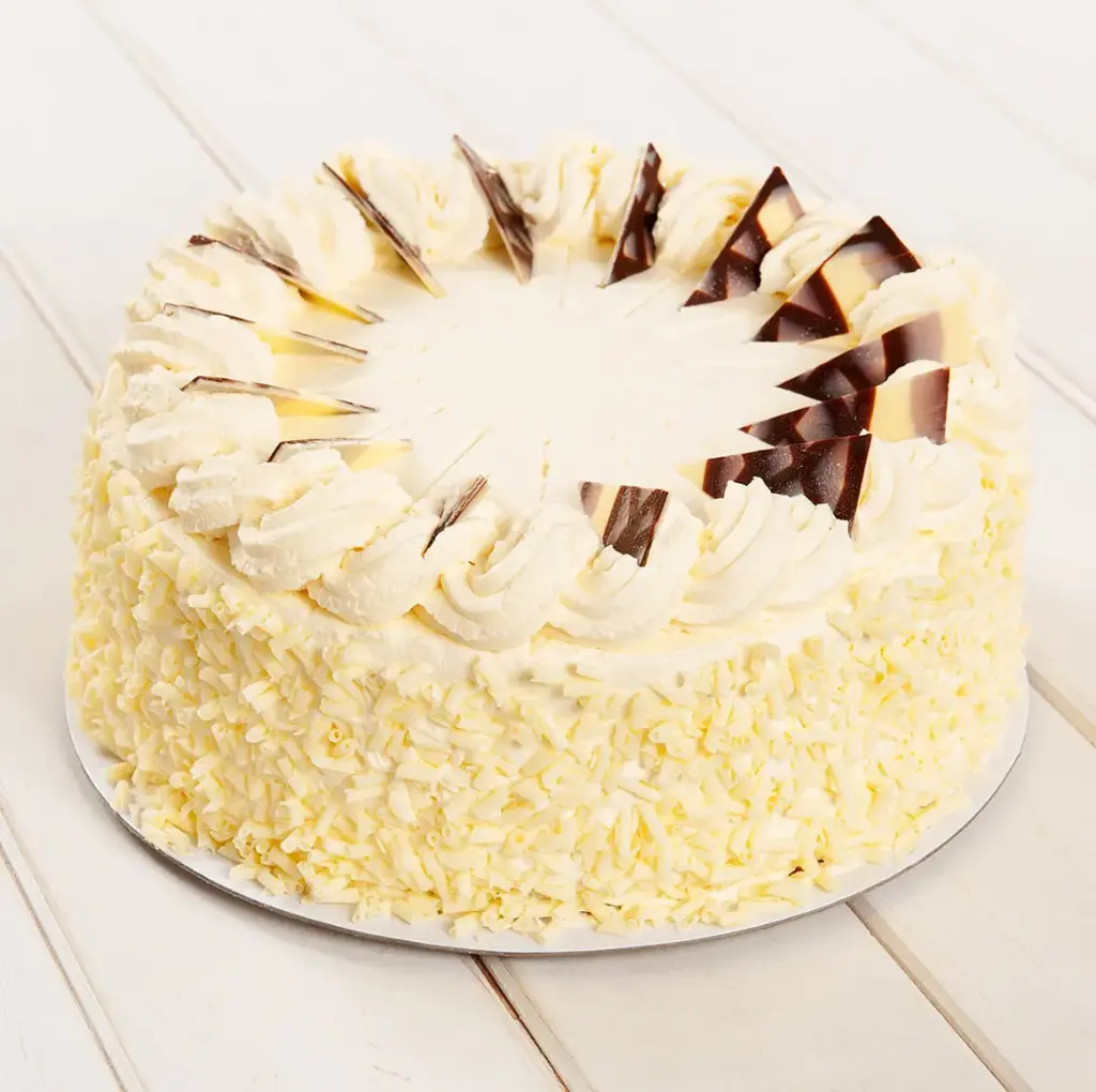 JD RASPBERRY AND WHITE CHOCOLATE GATEAU