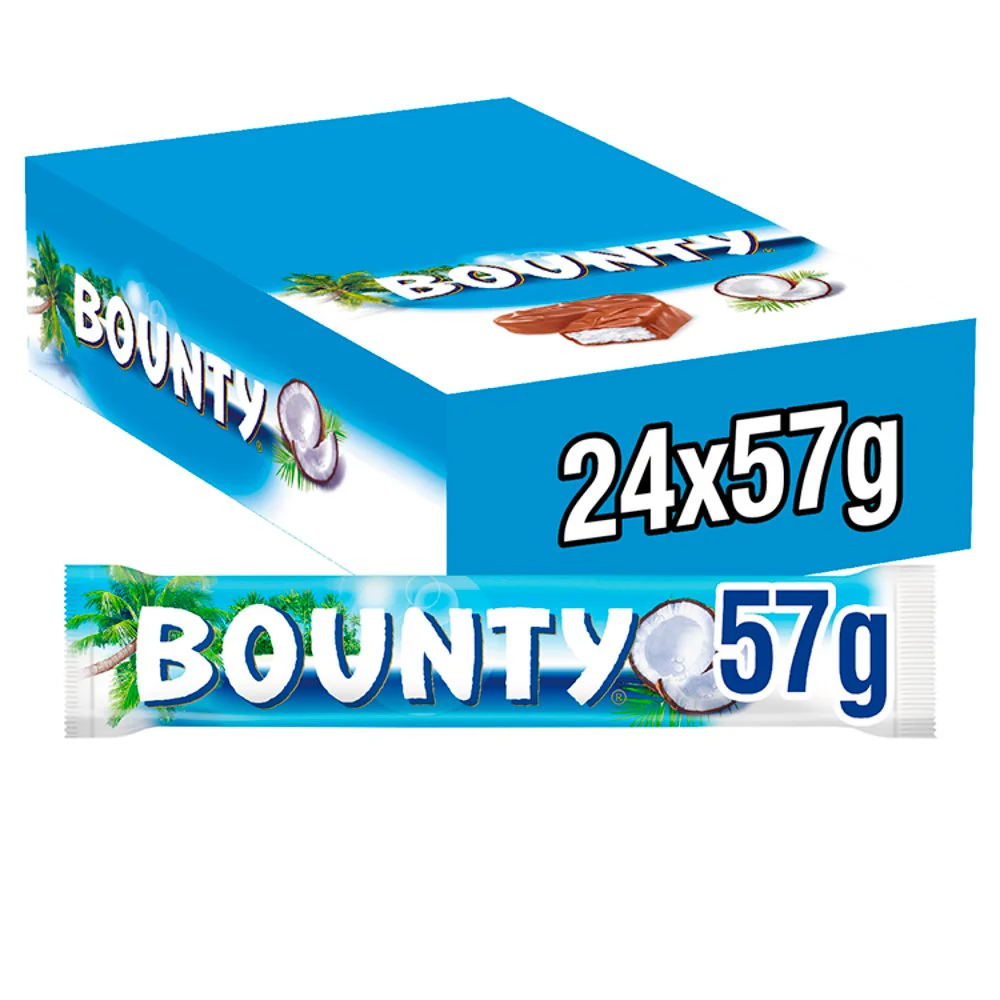 BOUNTY MILK CHOC 24X57g