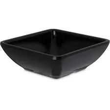 MELAMINE SQUARE RAMEKIN BLACK 2oz