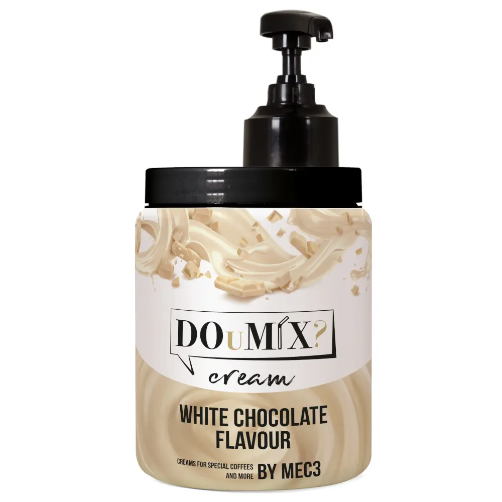 WHITE CHOCOLATE FLAVOUR CREAM 1.2KG (DOUMIX)
