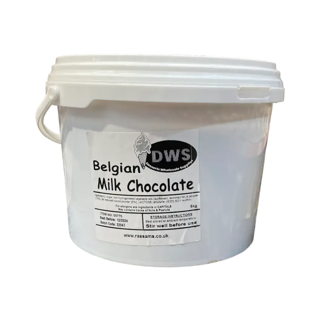 DWS BELGIUM MILK CHOCOLATE SAUCE 5KG
