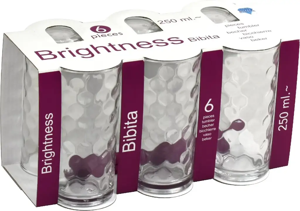 Brightness Bibita 6pk Tumblers