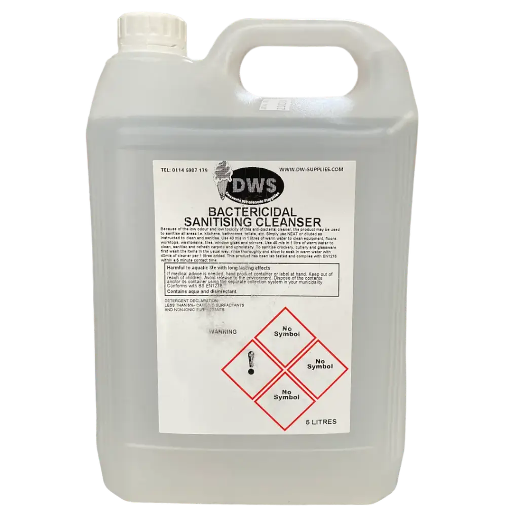 BACTERICIDAL SANITISING CLEANER 5LTR