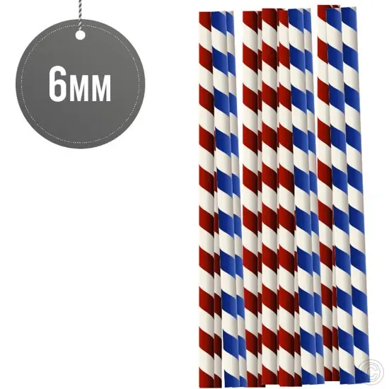 PAPER STRAWS 6MM X 190MM X50