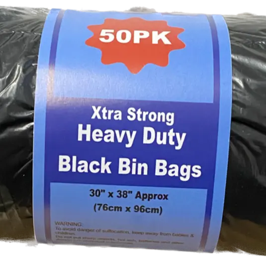 BIN BAGS CATERING HEAVY DUTY X50PK