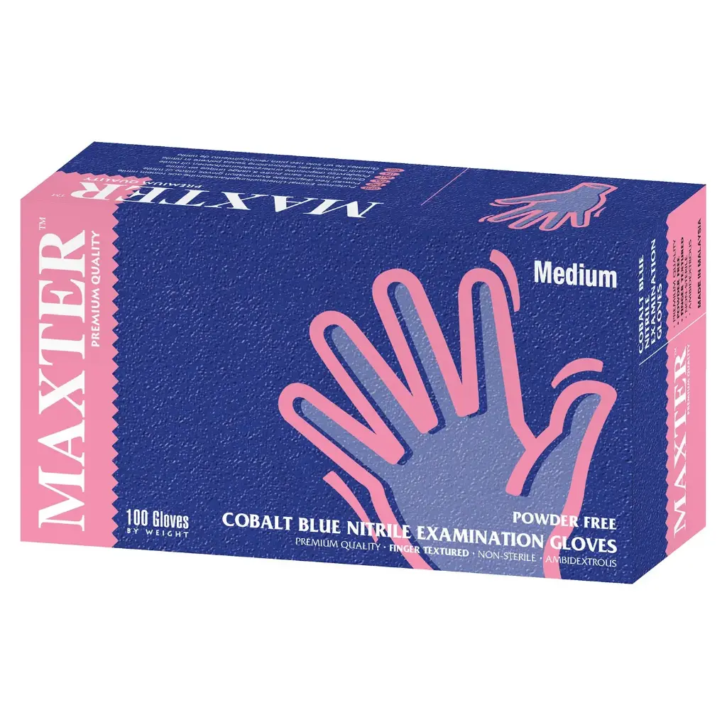 MAXTER GLOVES BLUE LARGE X100