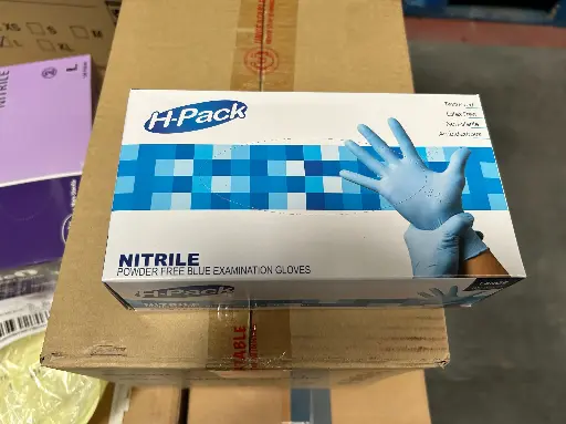[BIRIMIN1] H-PACK BLUE GLOVES (LARGE) NITRILE X100