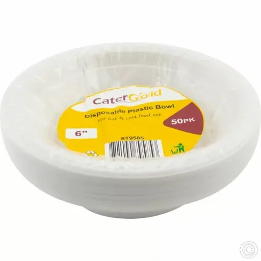 [ST9585] PLASTIC BOWL 6" 5OPK