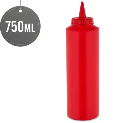 [ST80663] SAUCE BOTTLE 750ML (RED)