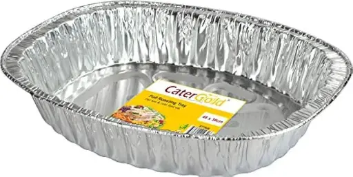 [ST1930] FOIL ROASTING TRAY OVAL, L 46X36