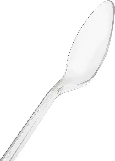 [ST80503] CLEAR PLASTIC SPOONS 6OPK