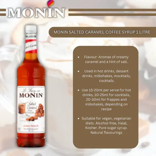[BENH12444] CARAMEL MONIN SYRUP 1LTR