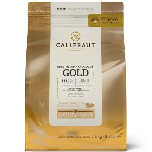 [CHK-R30GOLD-E4-U70] CALLEBAUT GOLD CARAMEL CALLETS 2.5KG