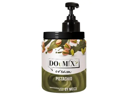 [14735B] PISTACHIO FLAVOUR CREAM 1.2KG (DOUMIX)