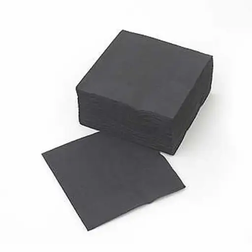 [PACK90008] BLACK NAPKINS 2PLY x125