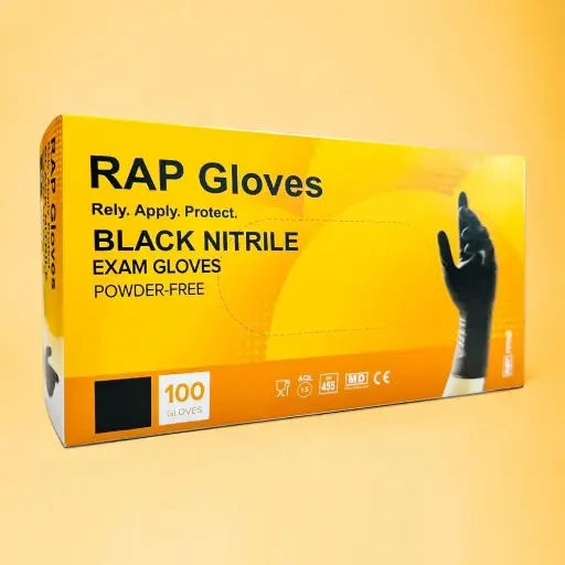 [BIRIM] RAP GLOVES BLACK MEDIUM X100