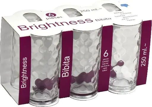 [TM410H-40] Brightness Bibita 6pk Tumblers