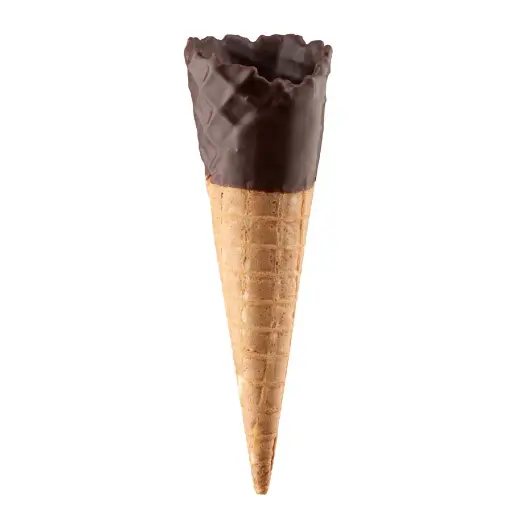 [WAF014] TALL CHOCOLATE FLAVOURED WAFFLE CONE (120)