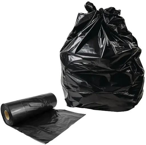 [STR6593] BLACK BIN BAGS X50 (66x83CM)