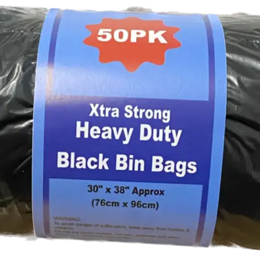 [STR6610] BIN BAGS CATERING HEAVY DUTY X50PK