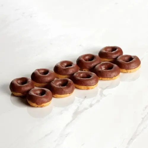 [HOP700138] MINI CHOCOLATE RING DOUGHNUTS (14G)