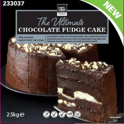 [MAK257875] CLP ULTIMATE CHOC FUDGE CAKE 14 PTN