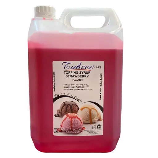 [TUBZ00710] TUBZEE STRAWBERRY 6KG TOPPING SYRUP