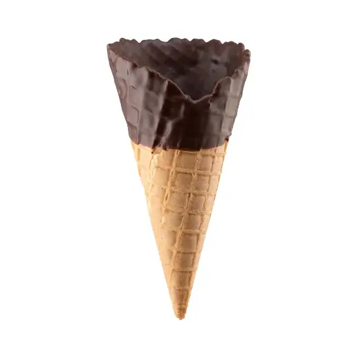 [WAF021] MEDIUM CHOCOLATE FLAVOURED WAFFLE CONE (112)